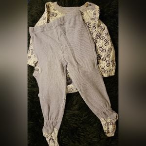 Burts Bees Footie Pant Set